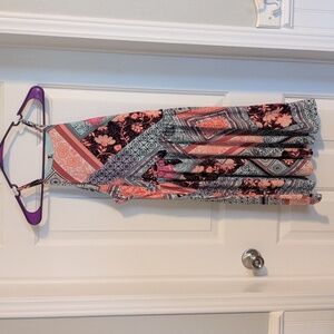 Multicolor Patterned Women's Dress